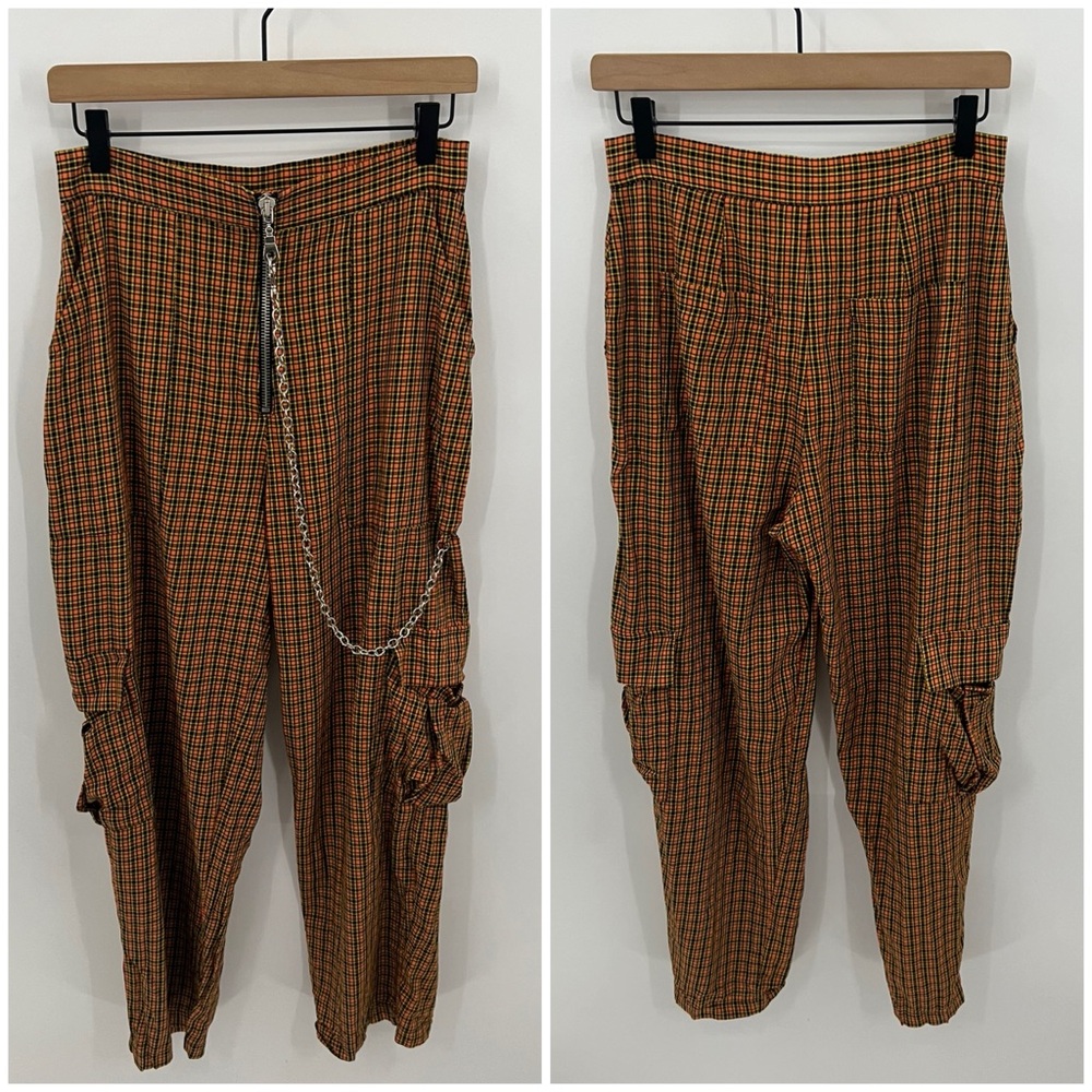 The Ragged Priest plaid print utility cargo pant - Picture 2 of 9